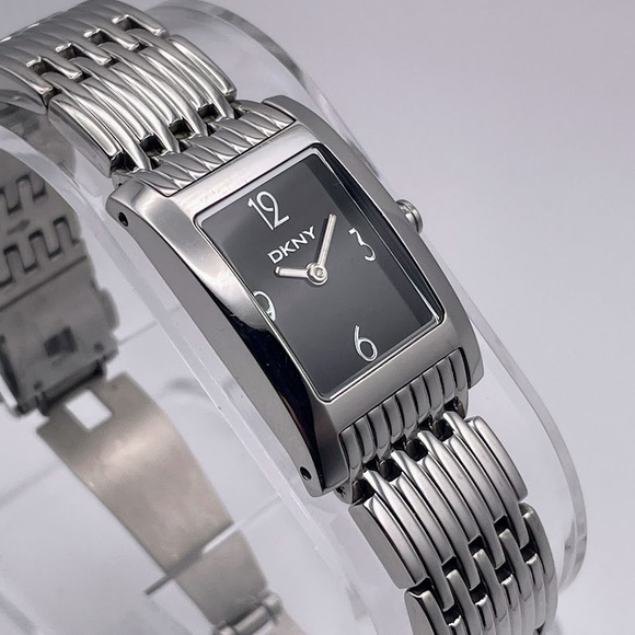 DKNY NY3607 Women's Stainless Steel Quartz Watch - Black Dial, Silver Band - Picture 3 of 10